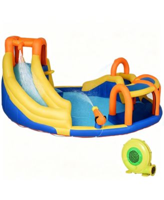 Inflatable Water Slide Play Set, Accommodates 4 Children, Ages 3-8