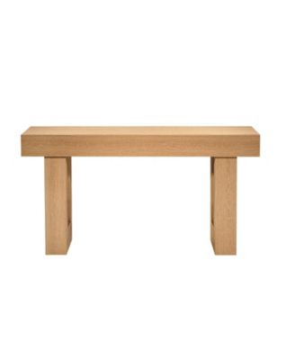 63 Inch Farmhouse Console Table Featuring Hidden Compartments