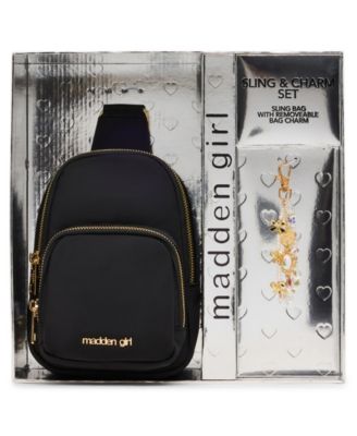 2-Piece Removable Charm and Crossbody Sling Bag Set 