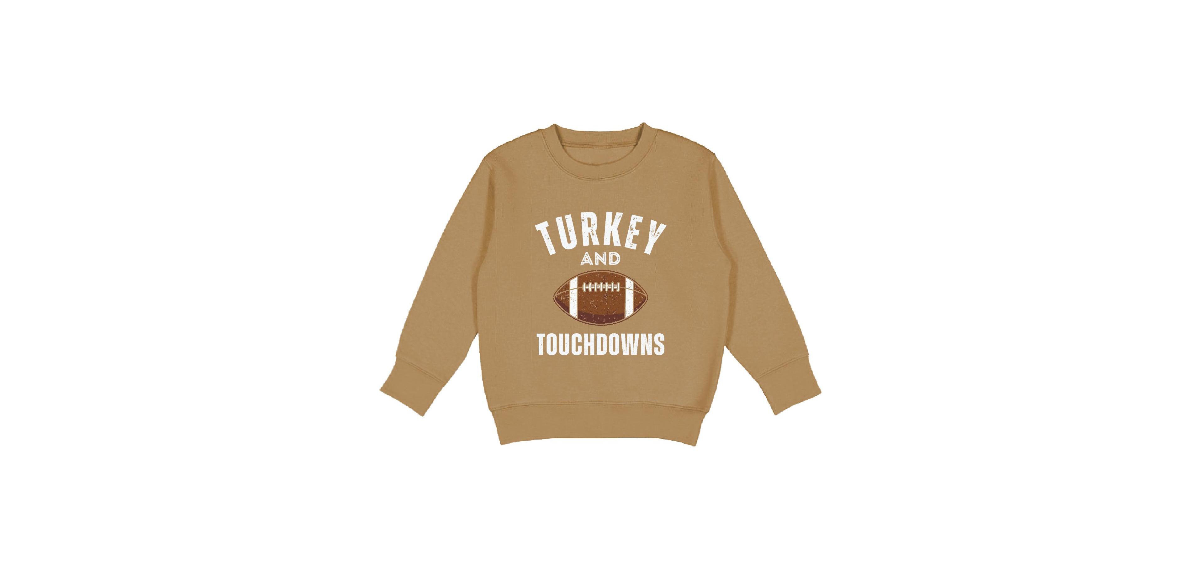 Sweet Wink Baby Boys' Turkey and Touchdowns Long-Sleeve Crewneck Sweatshirt