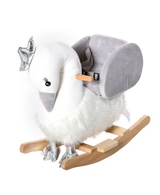 Rocking Ride-On Toy with Seat Restraint, Wooden Base, Ages 18-36 Months