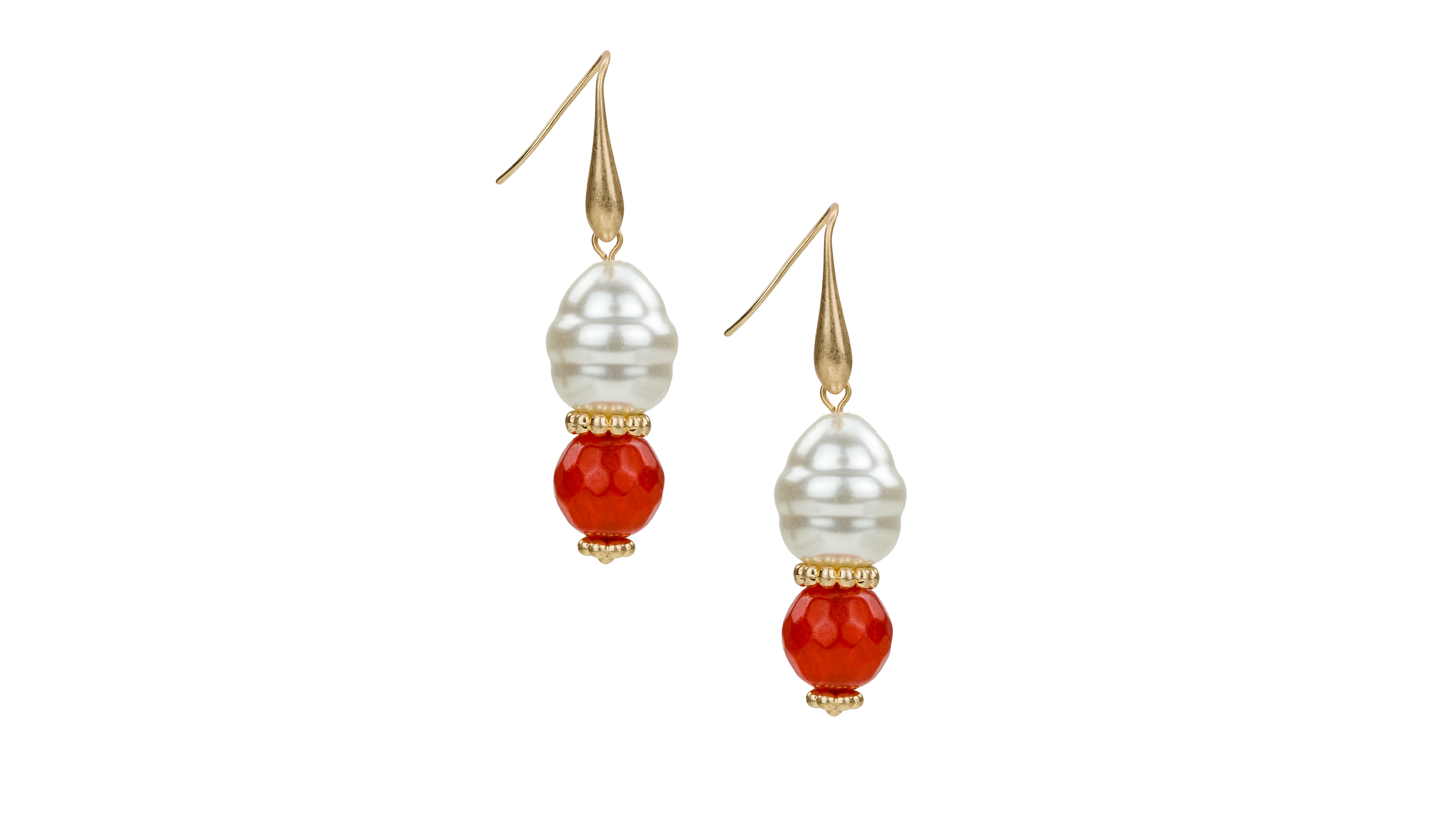 Patricia Nash Imitation Pearl Double Drop Earrings