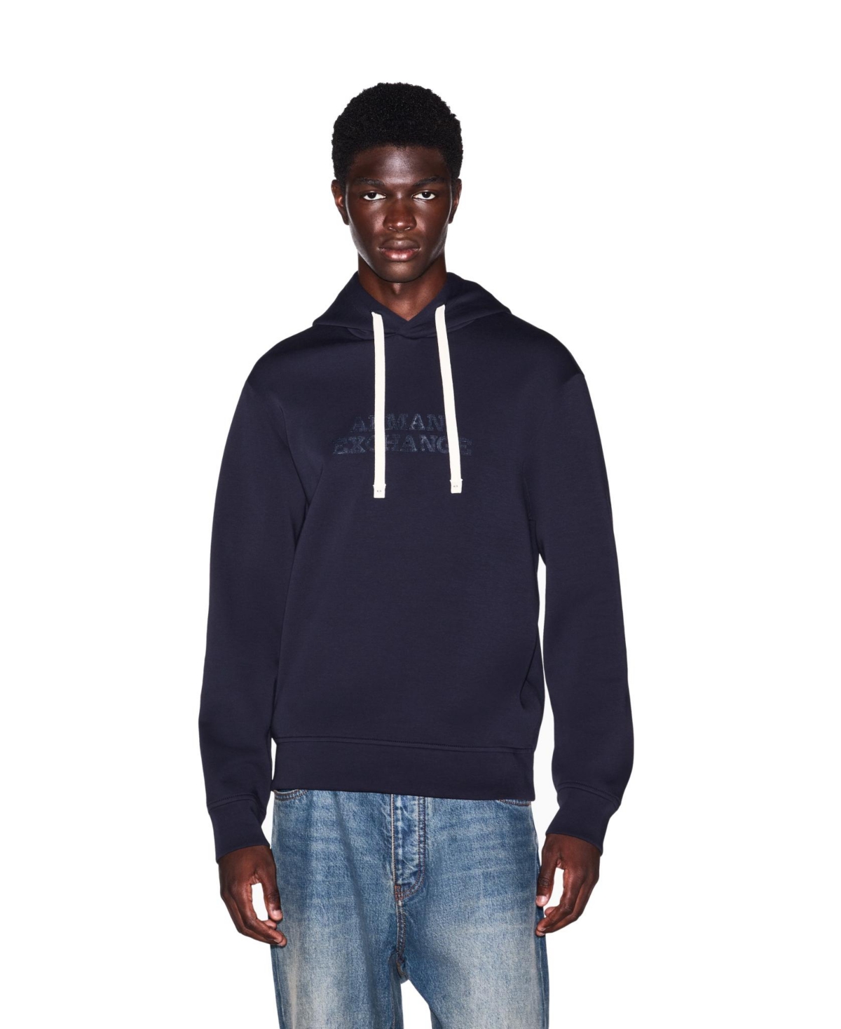 A|X Armani Exchange Men's Milan Ny Logo Graphic Hoodie