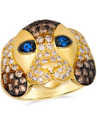 Chocolate Diamond Round Ring (1.21 ct. t.w.) in 14k Yellow Gold