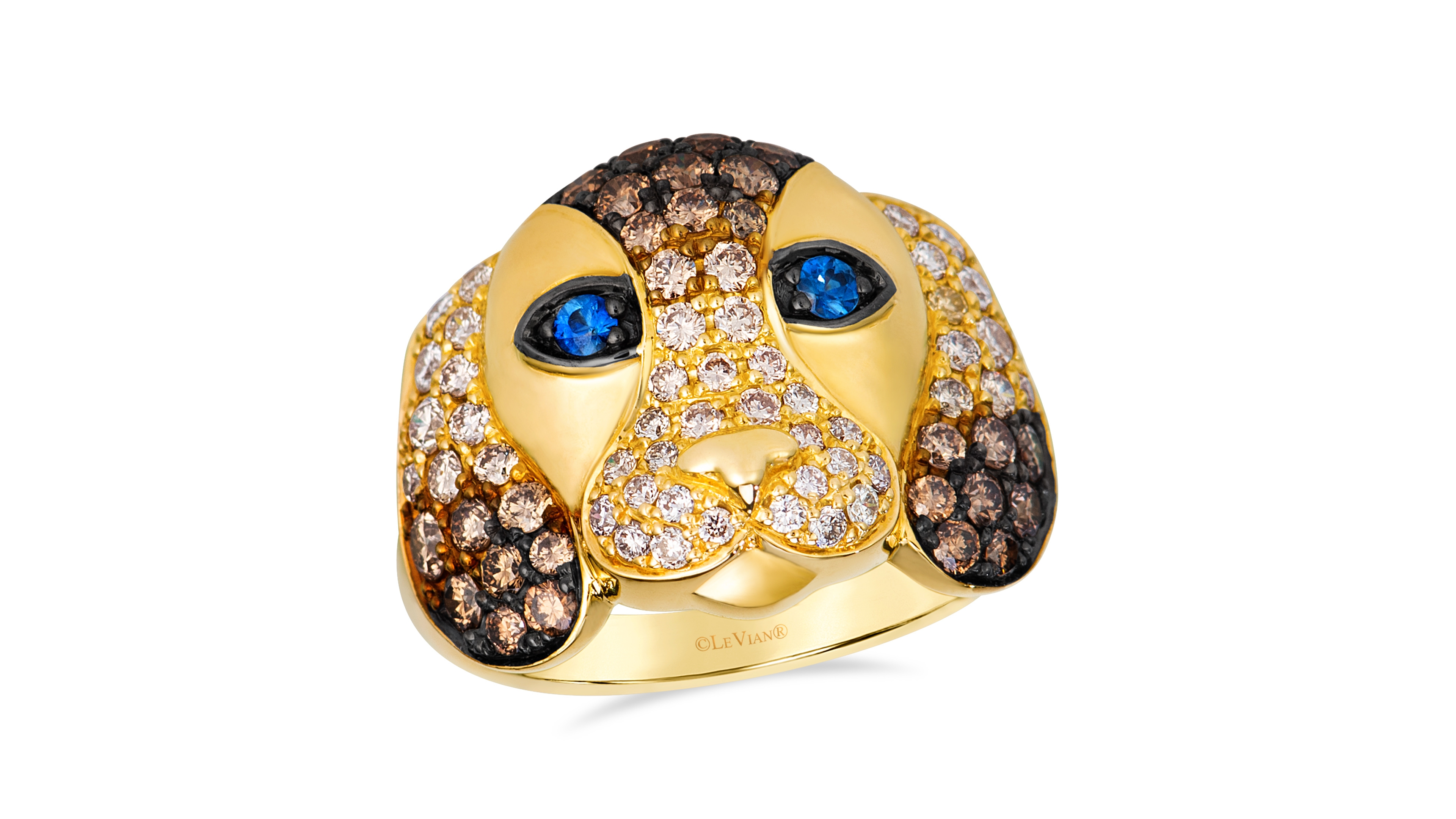 Le Vian Chocolate Diamond Round Ring (1.21 ct. t.w.) in 14k Yellow Gold