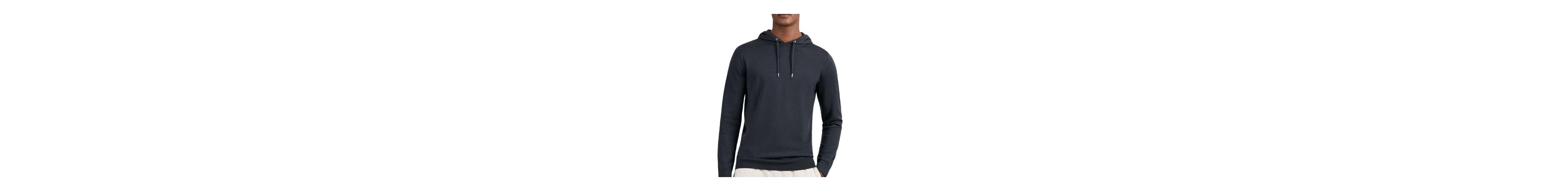 Reiss Men's Holland Merino Wool Regular Fit Hoodie