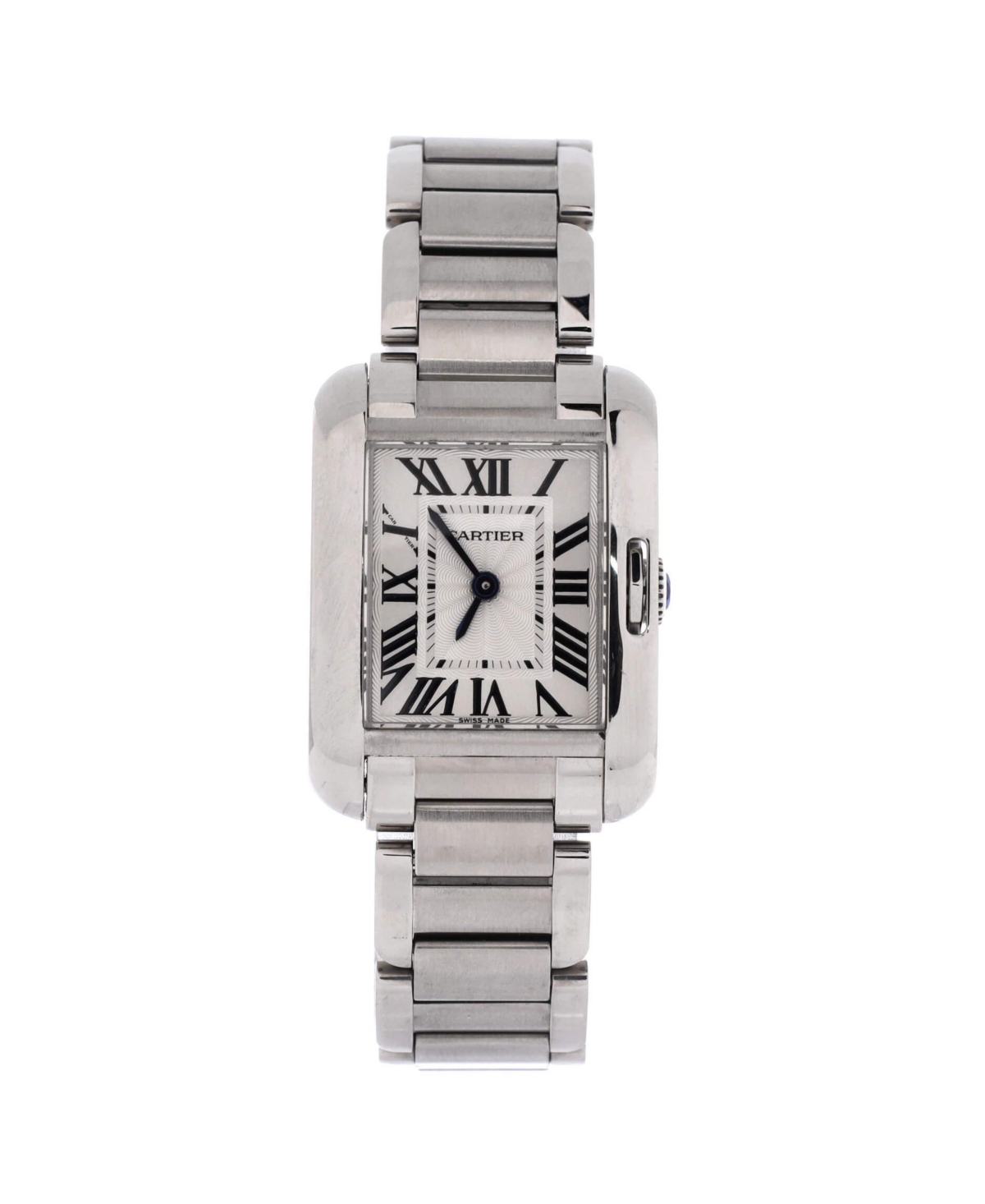 Pre-Owned Cartier Tank Anglaise Quartz Watch in Stainless Steel 23mm