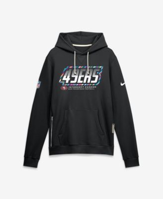 Men's Black San Francisco 49ers 2026 NFL Cruical Catch Sideline Dri-Fit Pullover Hoodie