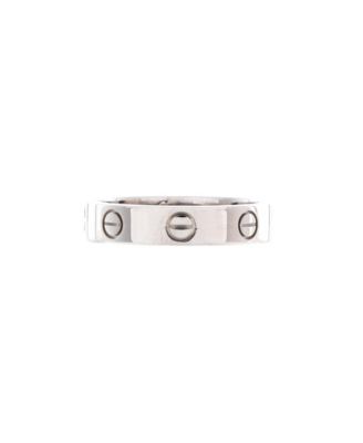 Diamond Love Wedding Band (0.02 ct. t.w.) in 18K White Gold
