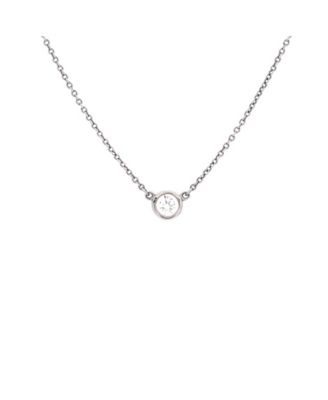 Pre-Owned Tiffany and Co Elsa Peretti Diamonds By The Yard Pendant Necklace