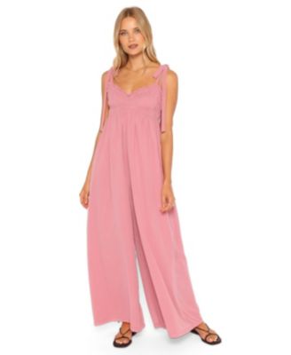 Women's Andie Sweetheart Wide-Leg High-Rise Jumpsuit