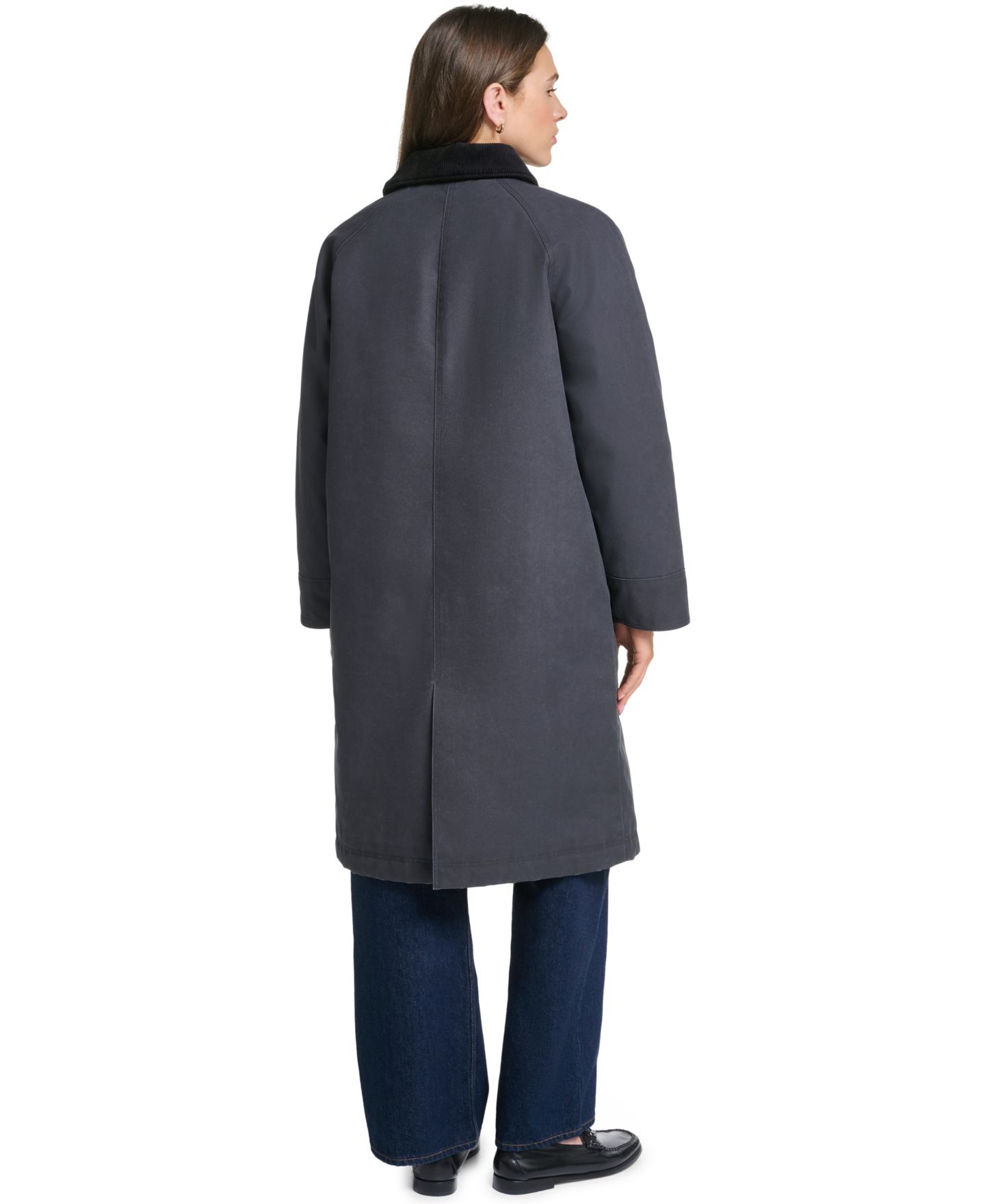 Женское пальто Levi's Snap Zipper Long Barn, цвет: Чёрный — фото 6