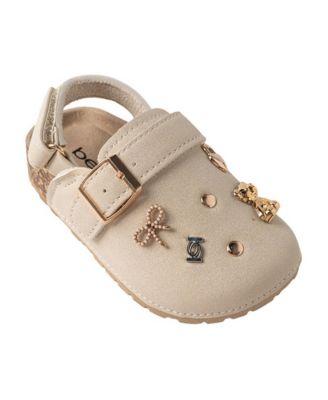 Toddler Girls Footbed Sandal with Decorative Ornaments