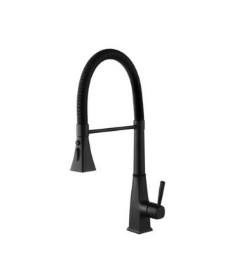 High Arc Kitchen Faucet Stainless Steel Pull Down Sprayer Single Handle Brushed Nickel Finish