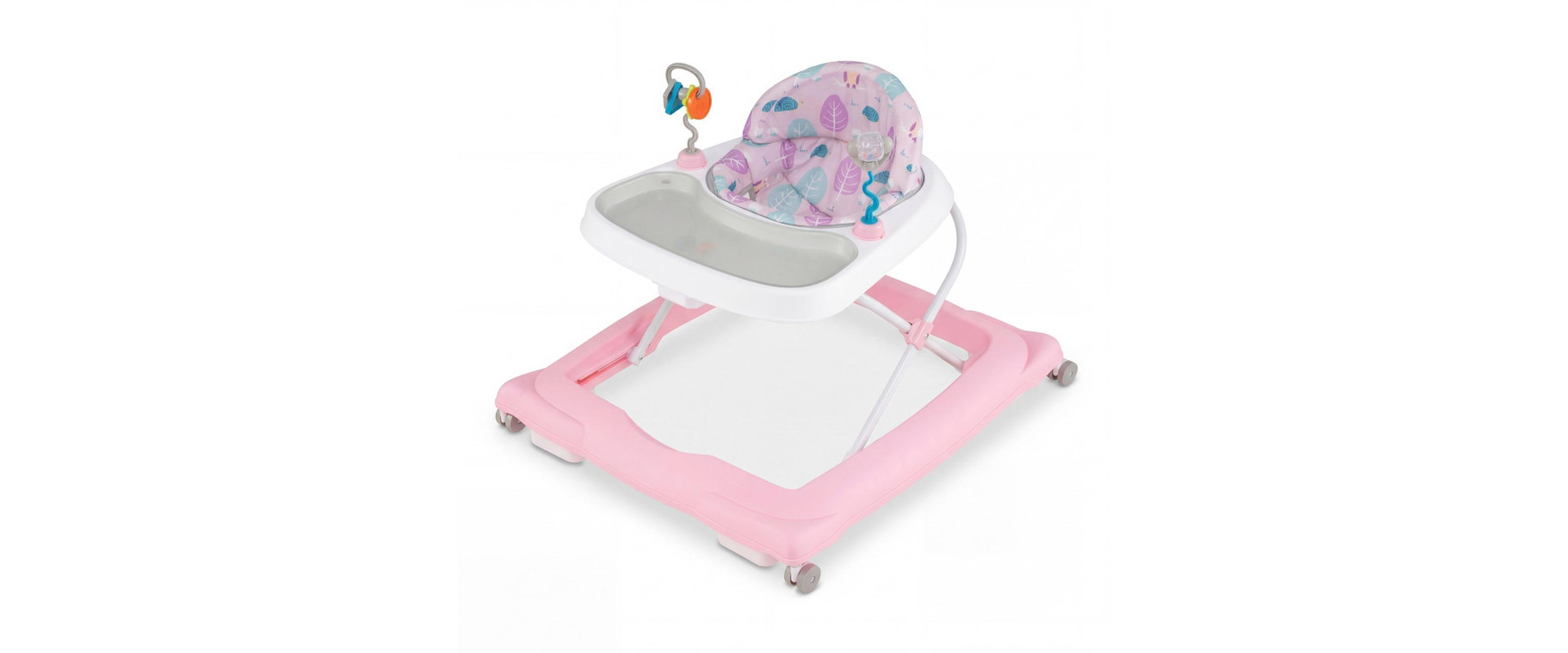 Gouun Foldable Adjustable Height Baby Activity Center with Detachable Feeding Tray