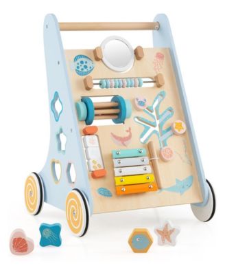 8-in-1 Wooden Push-and-Pull Learning Activity Center