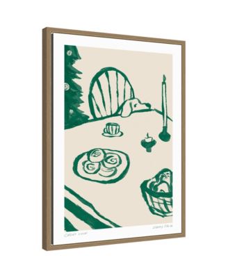 Sneaky Dog 06 by Chelsea Kuran Framed Canvas Wall Art Print