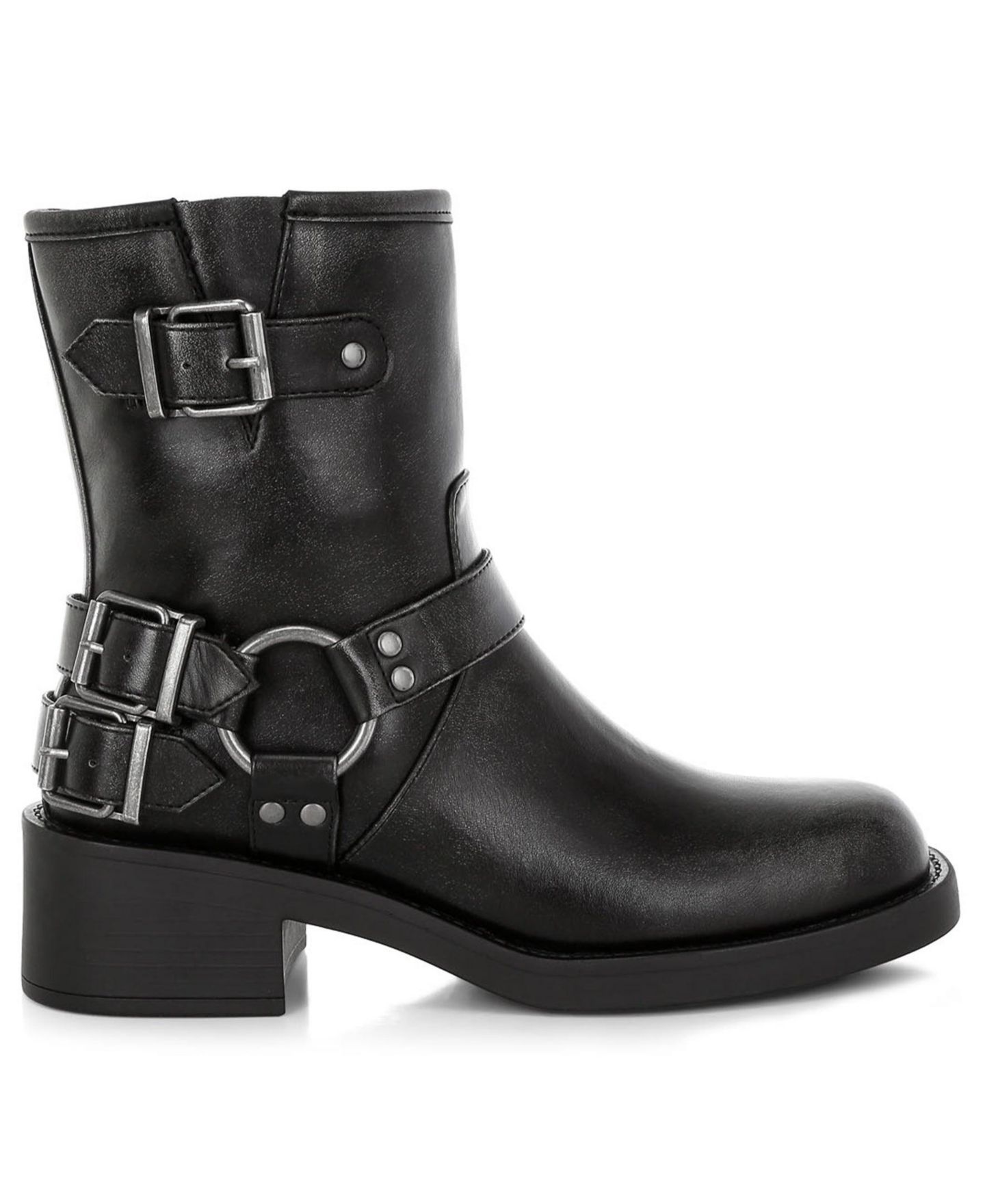 Женские ботинки London Rag Caribou Harness Detail Biker, цвет: Чёрный — фото 4