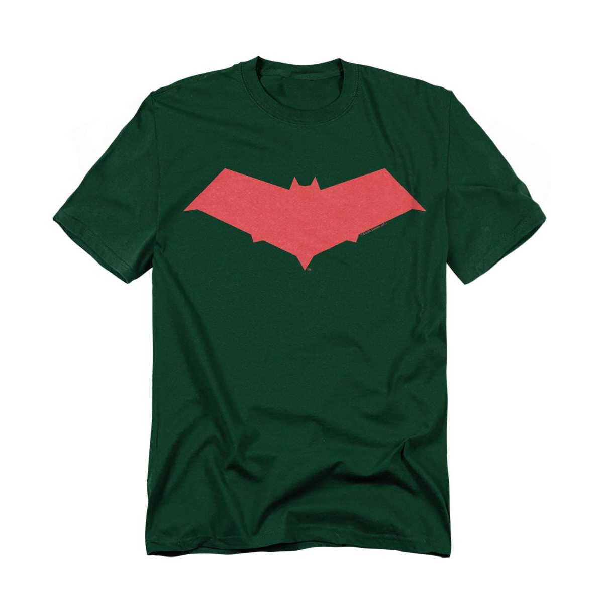 Batman Men's Big & Tall Red Hood Graphic Crewneck T-Shirt - Hunter green