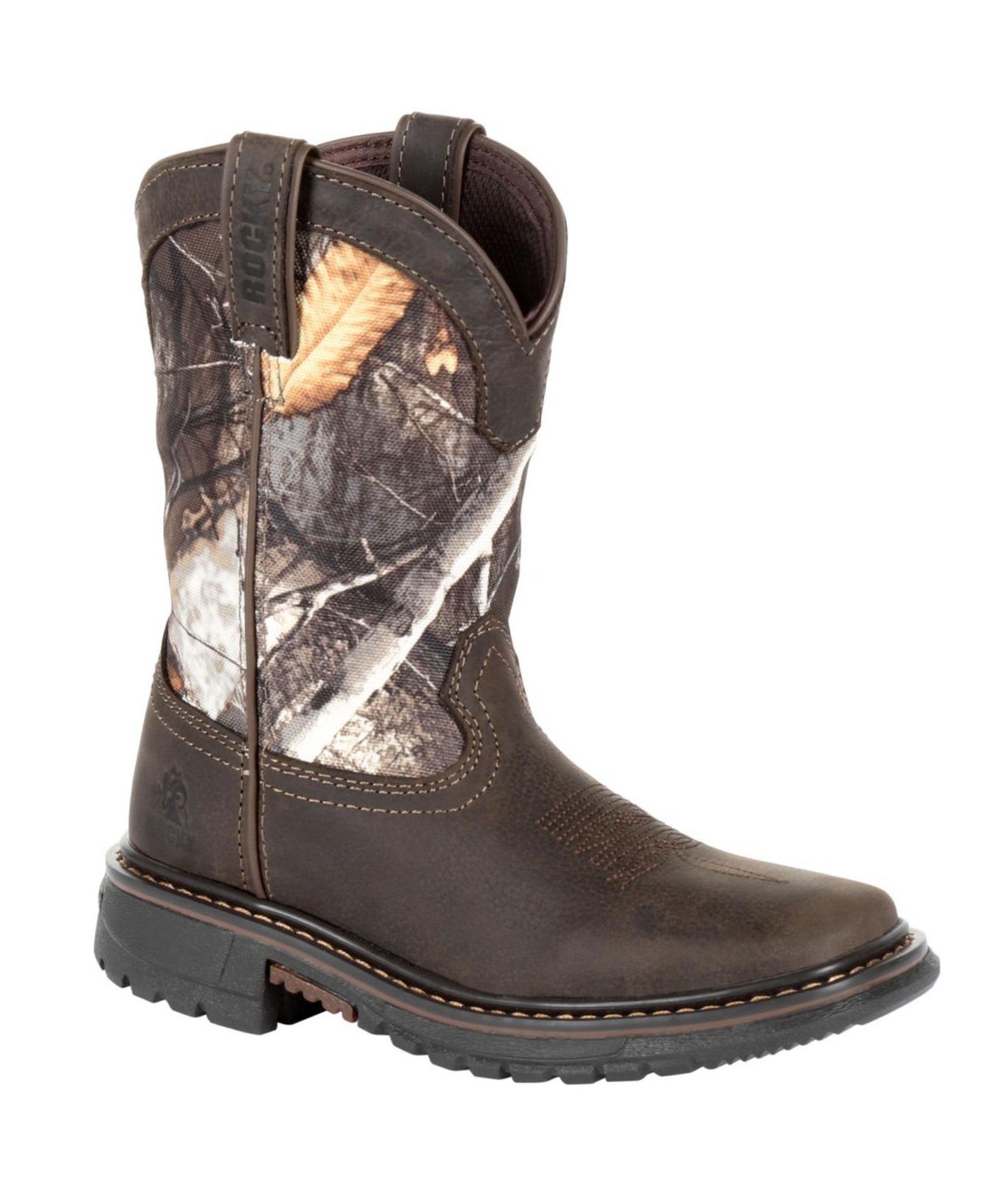 Ботинки ROCKY Ride FLX Waterproof Western для мальчиков, цвет: Коричневый камуфляжный — фото 8