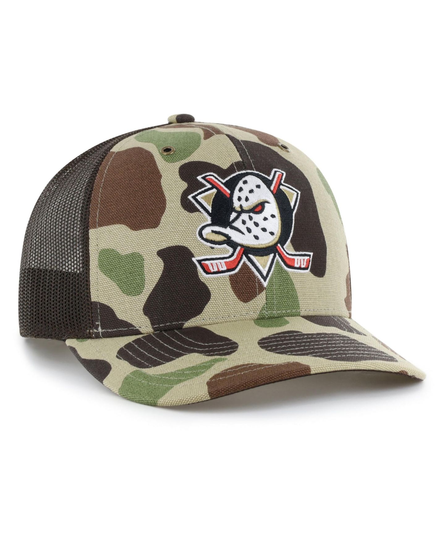 Мужская кепка '47 Brand Camo Anaheim Ducks Duck Camo Trucker Hat — фото 2
