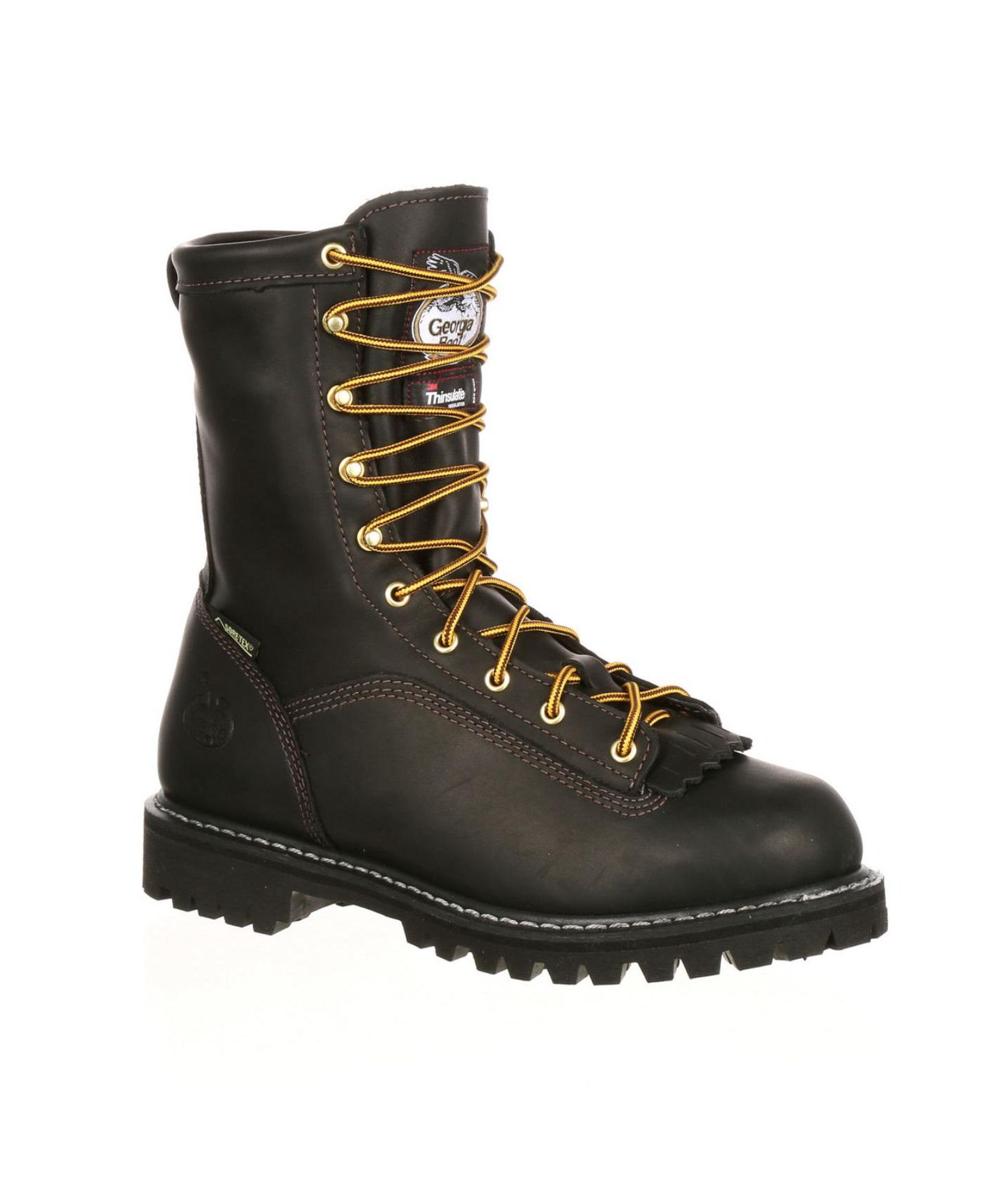 Мужские ботинки GEORGIA BOOT Lace-to-Toe GORE-TEX Waterproof 200G Insulated Work Boot, цвет: Чёрный — фото 4