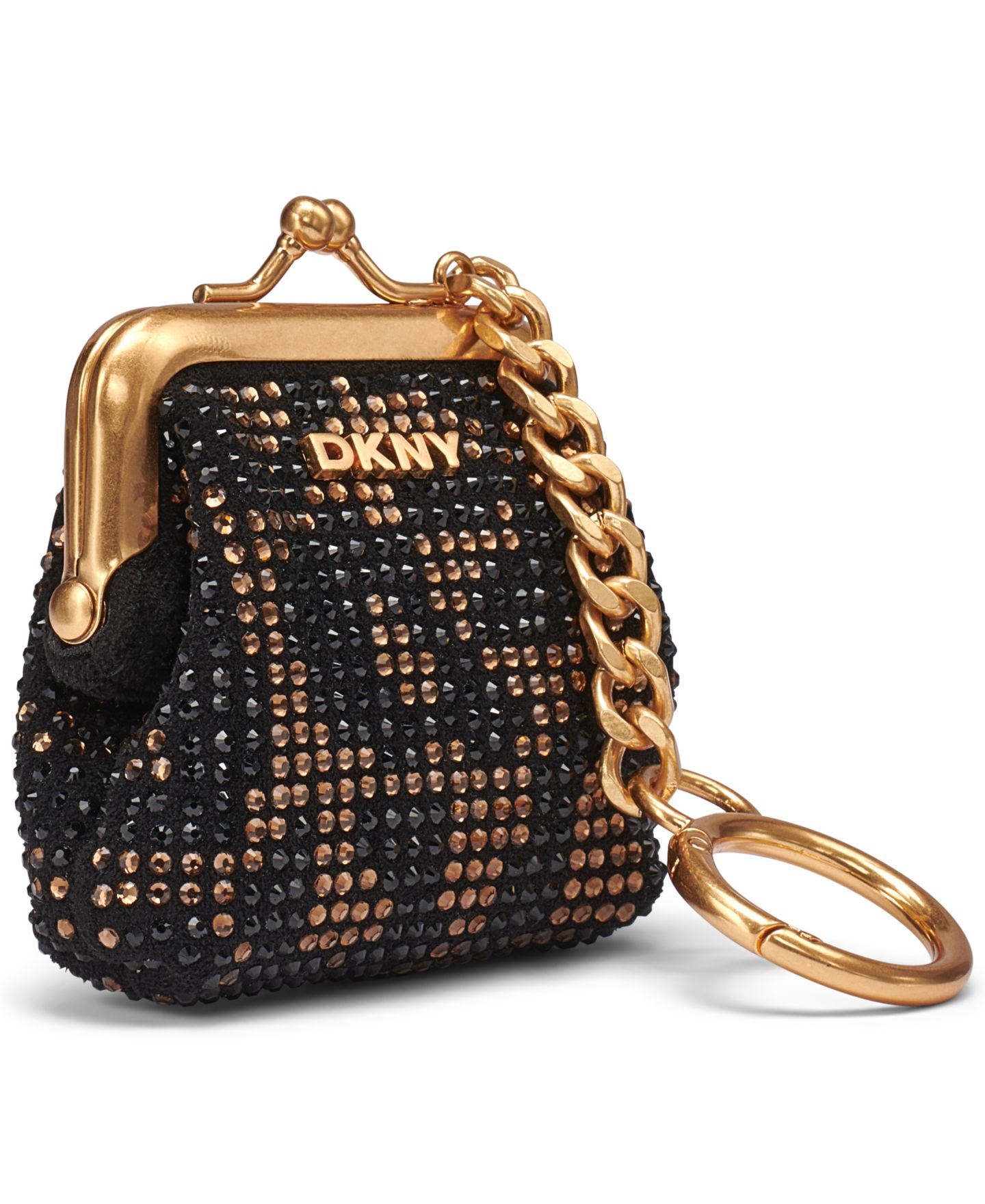 Женский брелок DKNY Kiss-Lock Suede Bag Charm, цвет: Разноцветный — фото 3