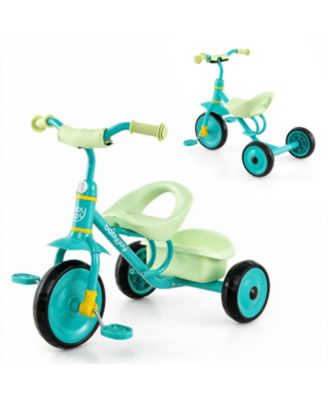 Toddler Tricycle with Removable Rear Storage Basket, Indoor Outdoor Toddler Bike, Ages 2-5