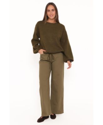 Women's Galadriel Oversized Crew Neck Drawcord Sweater