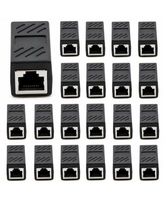 RJ45 10-Gigabit Female-to-Female Ethernet Cable Coupler Extender for Cat5/Cat6/Cat7