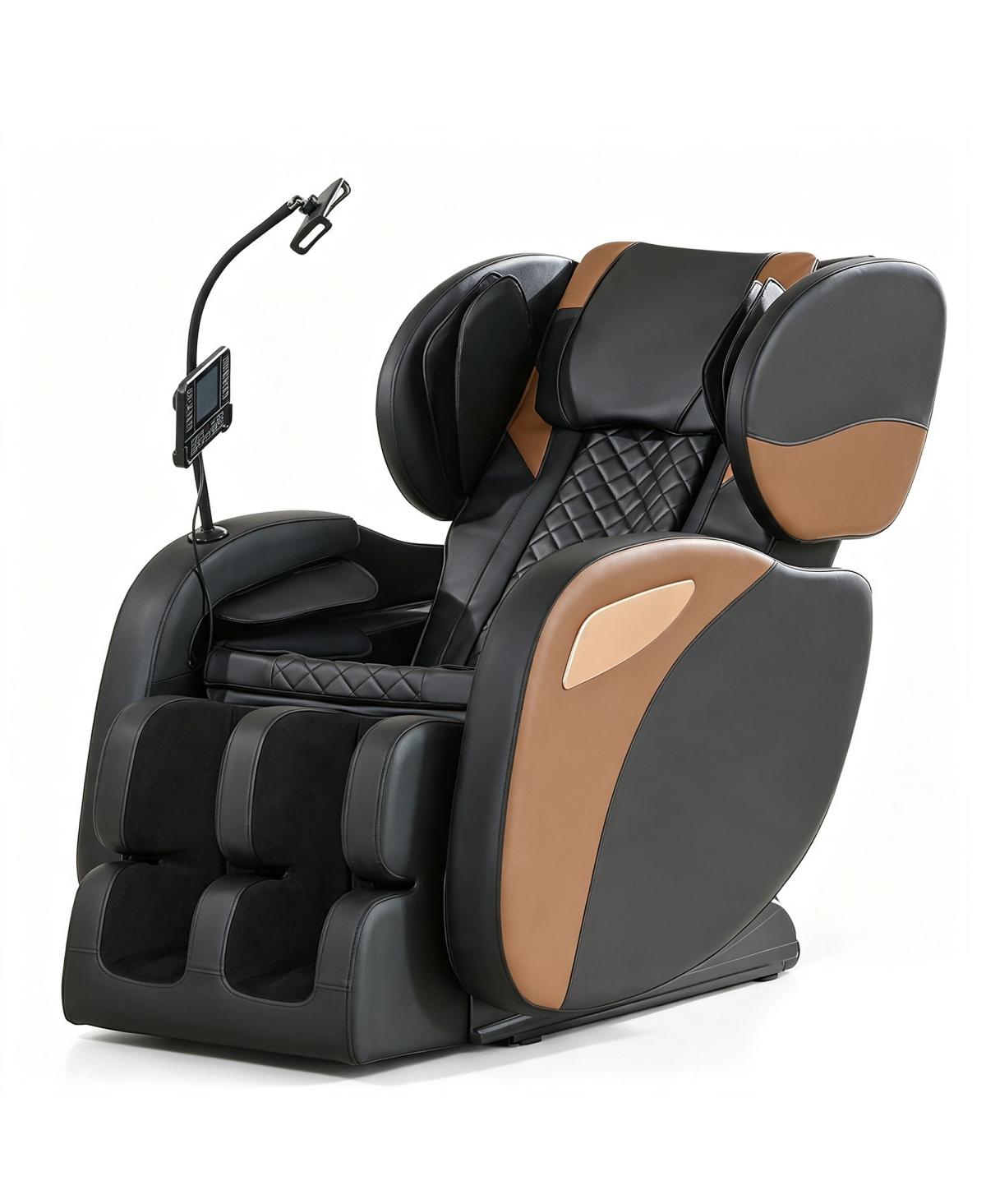 Streamdale Furniture Massage Chair Recliner with Zero Gravity with Full Body Air Pressure - Black,black+brown