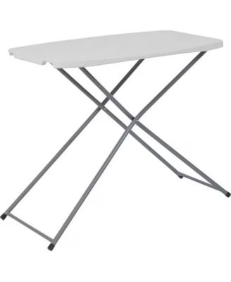 Series Adjustable Height Plastic Folding Table 30 x 20, 16 gauge powder coated legs easily fold and lock