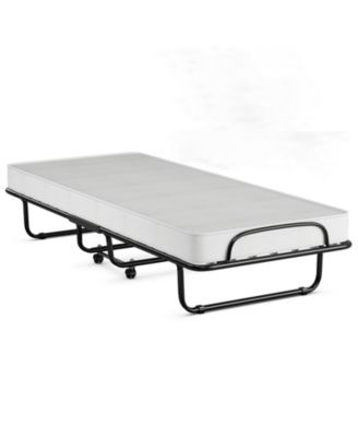 75 x 31 inch Rollaway Folding Guest Bed with Memory Foam Mattress