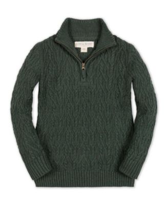 Toddler Boys' 2T-5T Cable-Knit Half-Zip Sweater