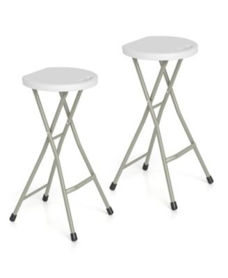 28 Inch Portable Folding, Set of 2 with 330 lbs Capacity, Patio Stools