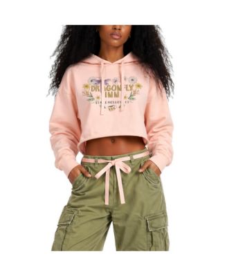 Women's Dragonfly Inn Cropped Graphic Hoodie