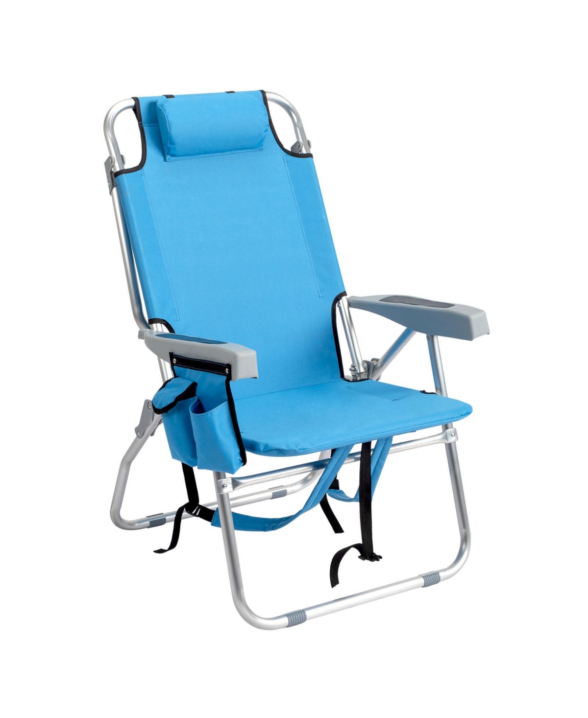 Sevorley Heightened Oxford Cloth Beach Chair with Aluminum Tube Frame