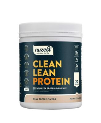 Clean Lean Protein Pea Protein Powder, Real Coffee, 20 Servings with 19g Protein, 1.1lb