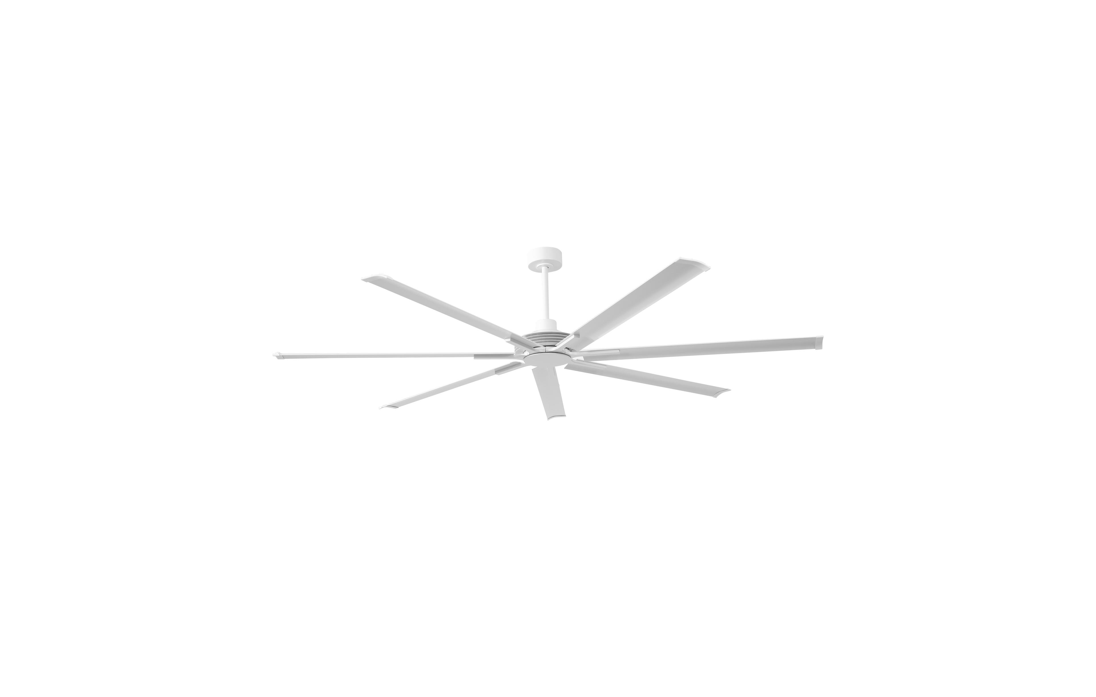 Parrot Uncle 100" Industrial Matte 7 Blades Ceiling Fan with Remote