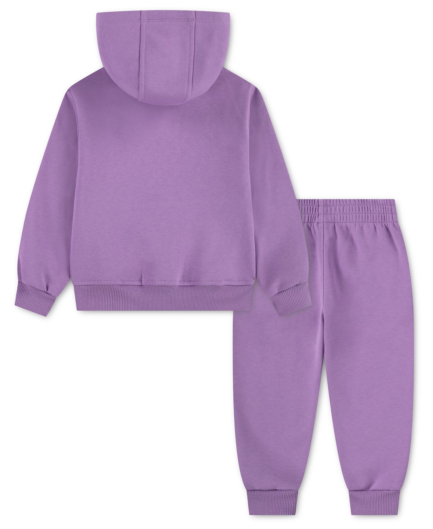 Nike Toddler Girls' 2T-5T Club Chenille Tapered Hoodie and Joggers, 2-Piece Set, цвет: Фиолетовый — фото 2