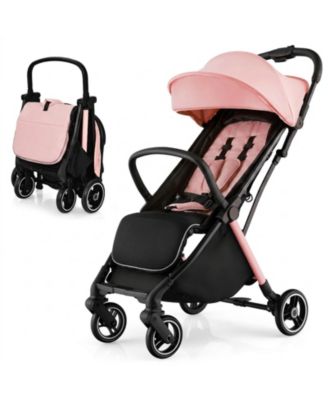 One-Hand Folding Lightweight Aluminum Baby Stroller Ages 6-36 Months