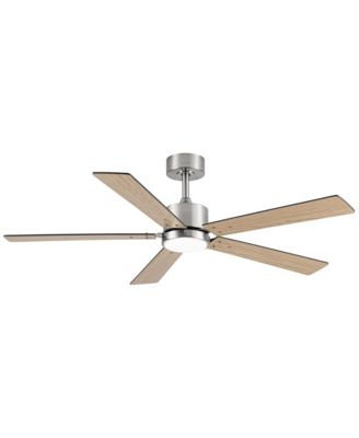52" Modern Nickel 5 Blades Ceiling Fan with Remote