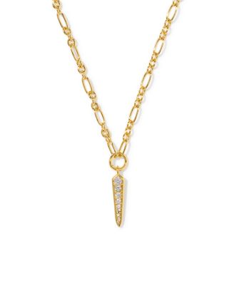 Cubic Zirconia Gold Fate Necklace