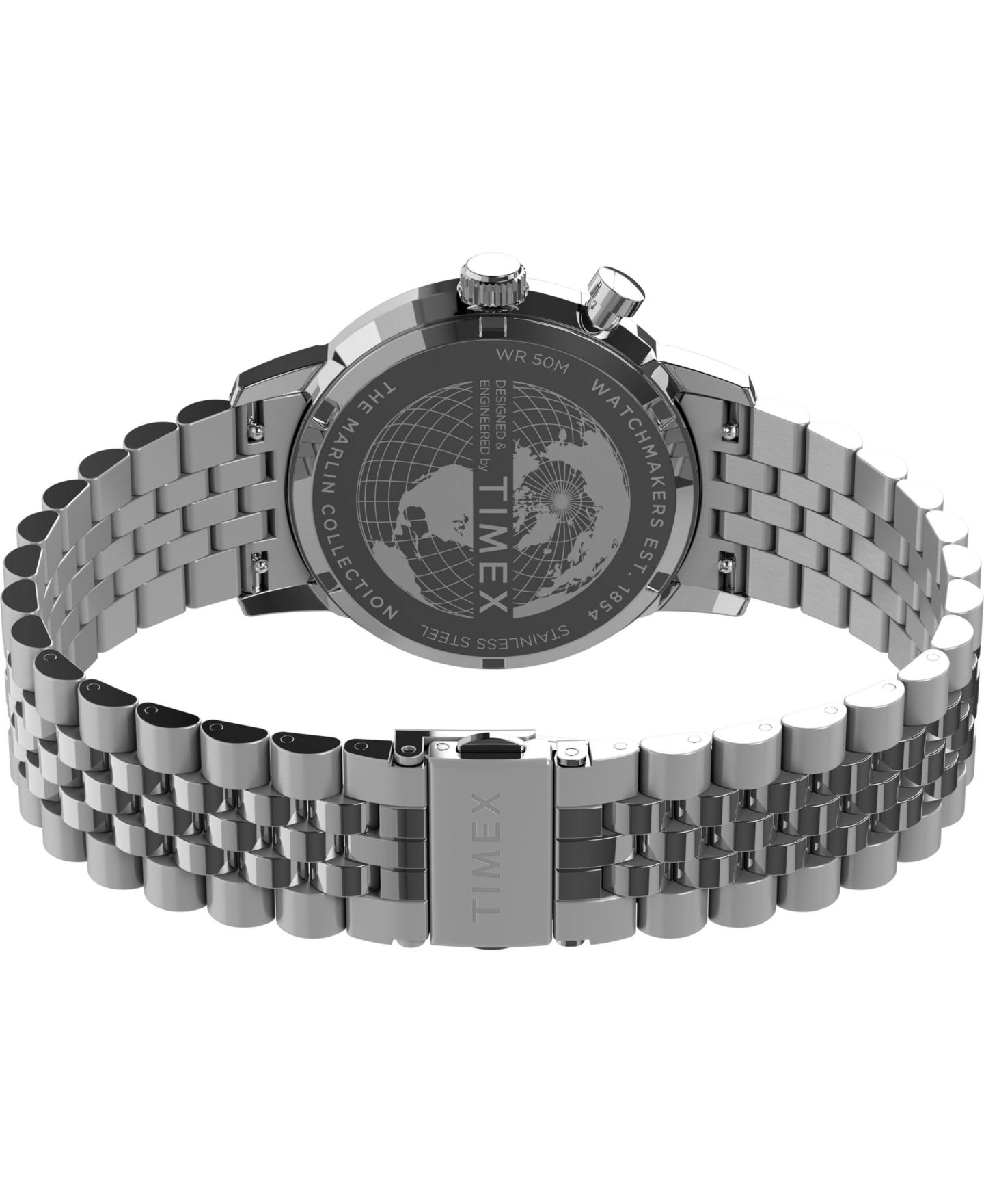Мужские часы Timex Quartz Marlin Silver-tone Stainless Steel 40mm — фото 5