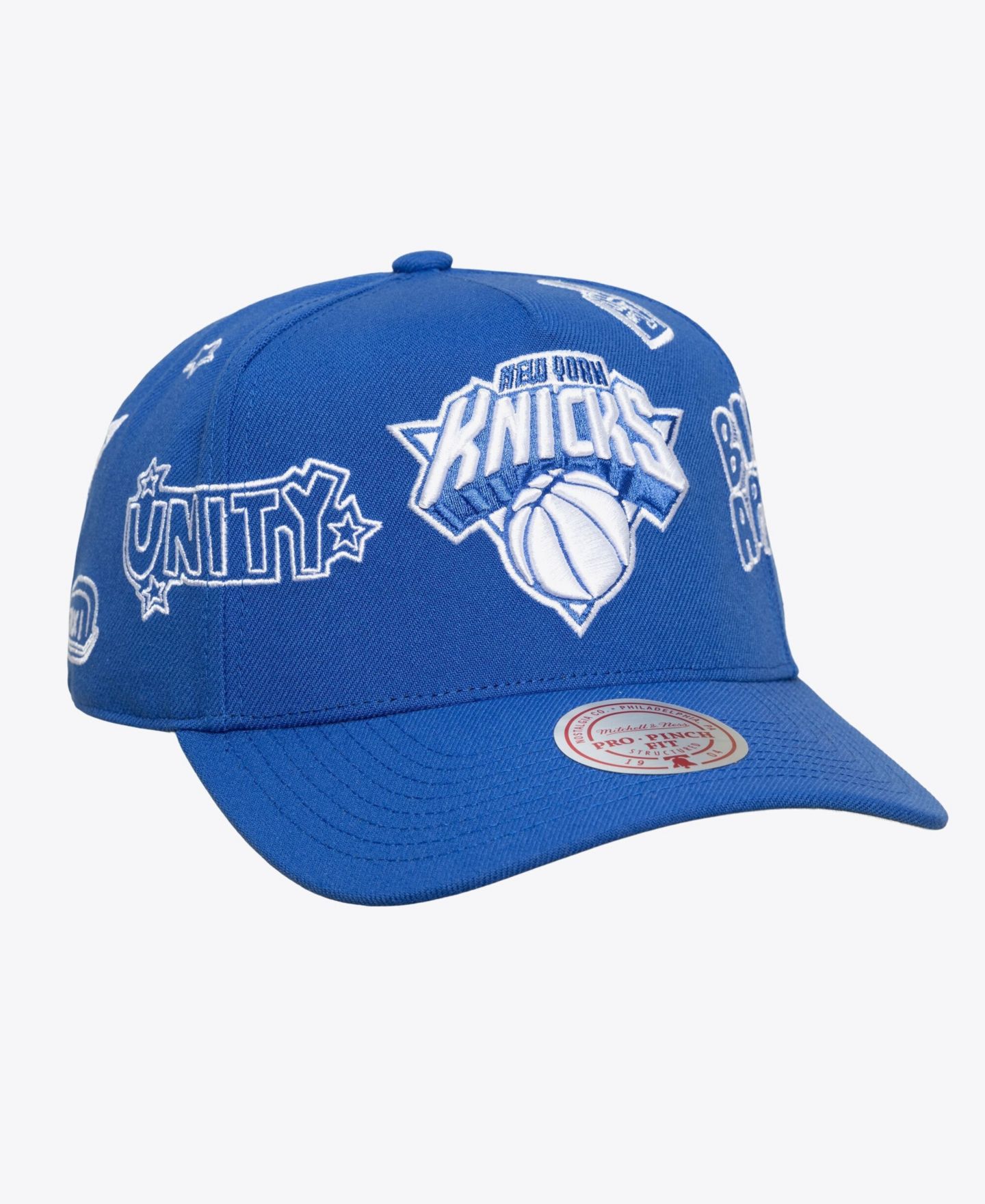Кепка Mitchell & Ness Blue New York Knicks Downtown Doodle Pro Snapback Hat — фото 2