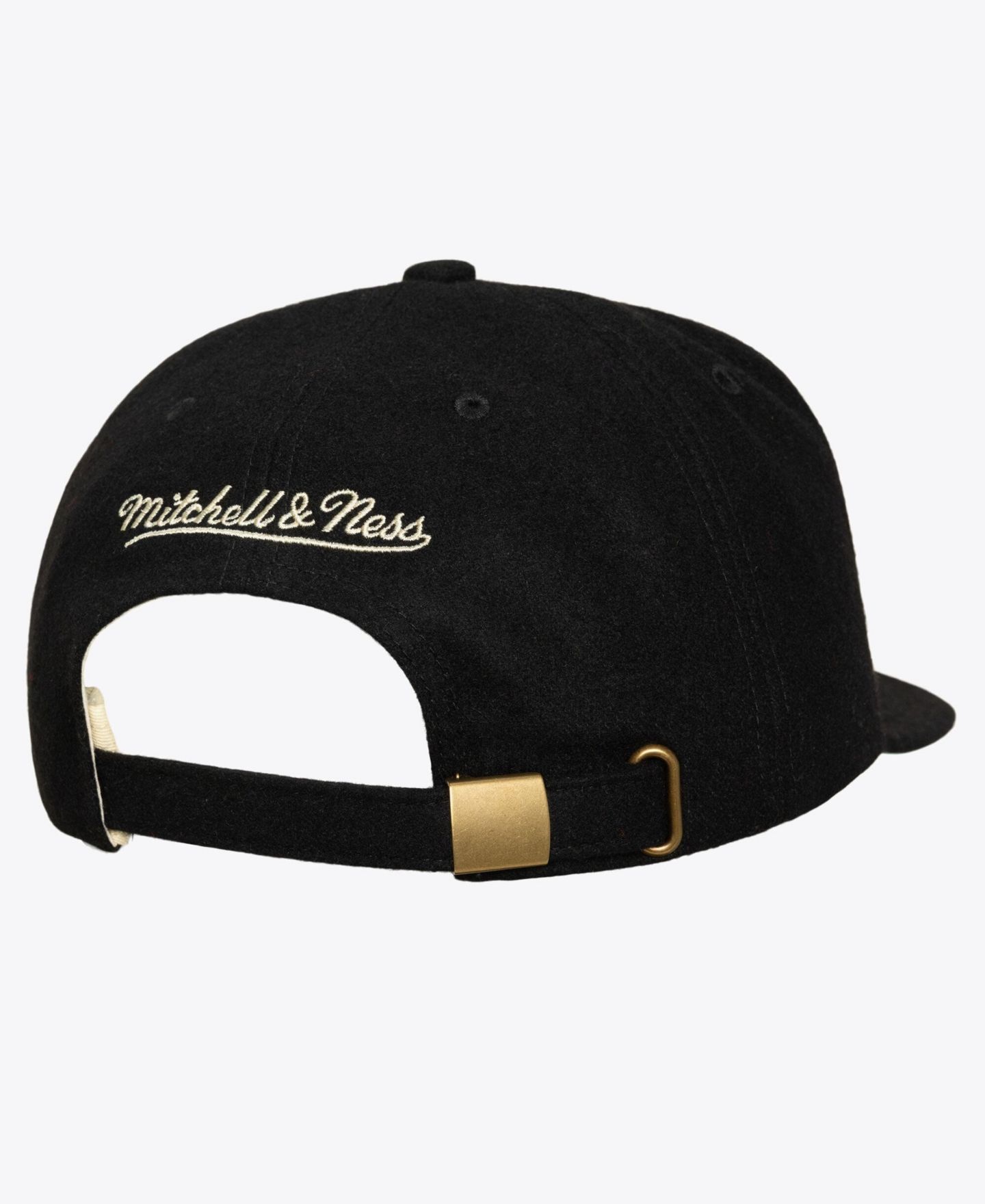 Мужская кепка Mitchell & Ness Black Minnesota Timberwolves Hardwood Classics Retro Roots Vintage Adjustable Hat — фото 2
