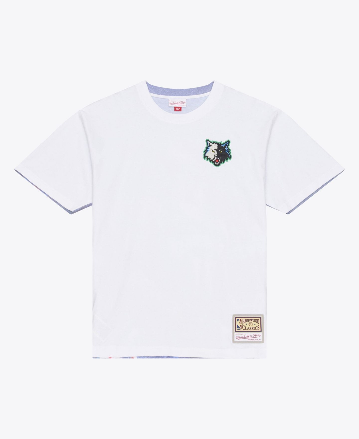 Мужская футболка Mitchell & Ness Kevin Garnett White Minnesota Timberwolves Hardwood Classics Player Sublimated — фото 3