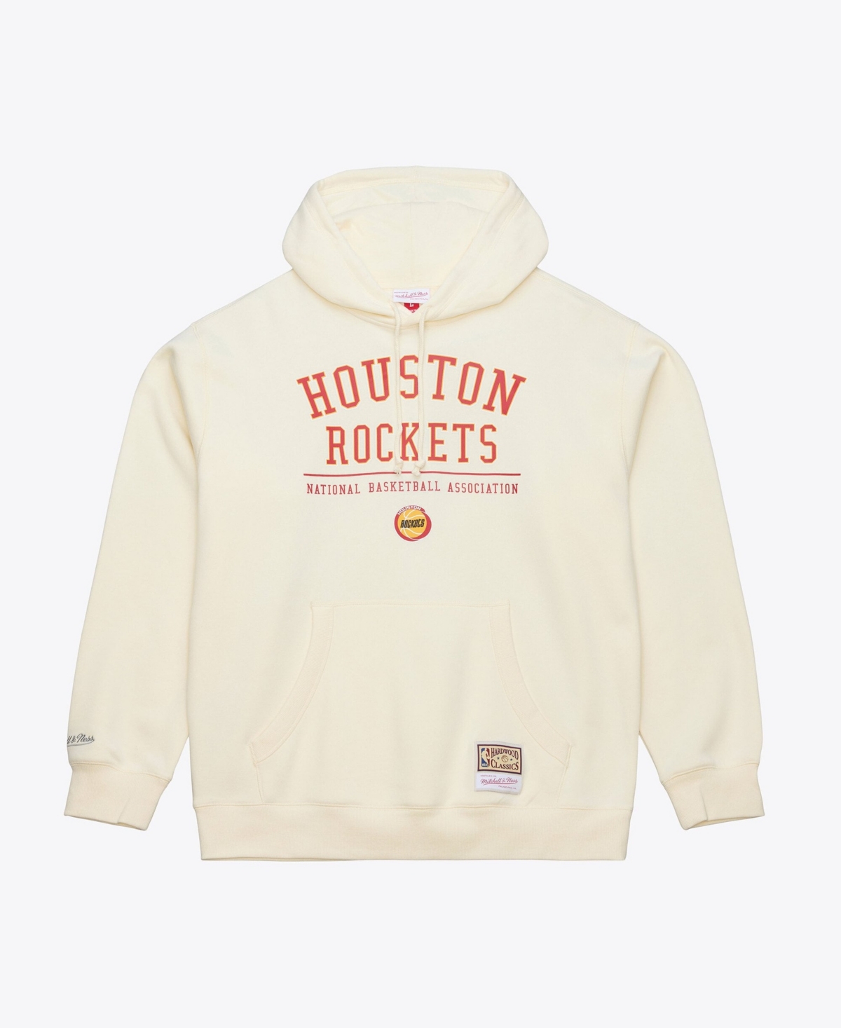 Mitchell & Ness Men's Cream Houston Rockets Walk-Off Fleece Hoodie - Cream