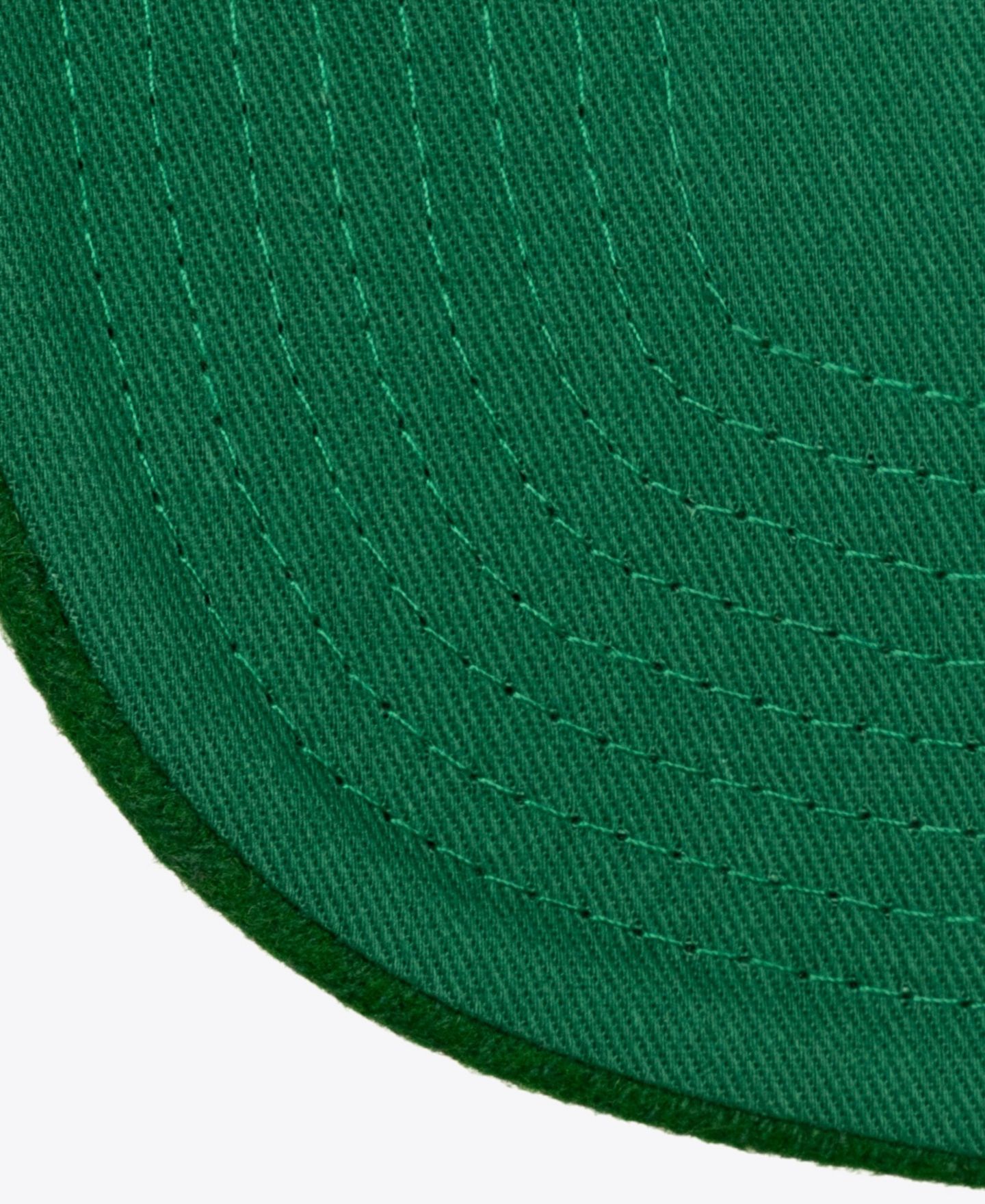 Мужская кепка Mitchell & Ness Cream Boston Celtics Retro Roots Stripe Pro Adjustable Hat — фото 5