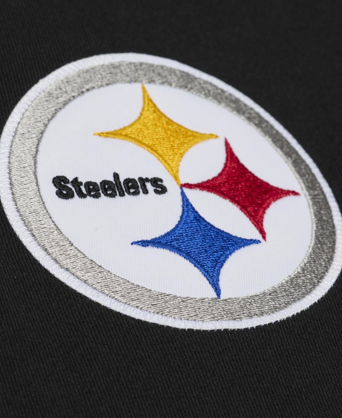 Мужская футболка Mitchell & Ness Troy Polamalu Black Pittsburgh Steelers Retired Solo Player — фото 3